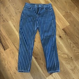 American Eagle Striped Jeans